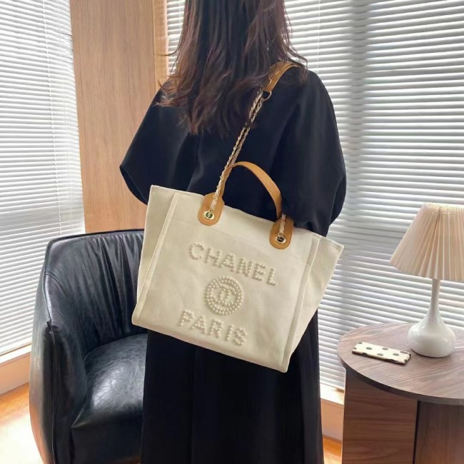 Tote Bag Large Shopping Bag Women Handbag Pearl Beach Bag