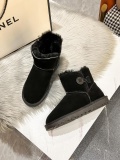 Winter new retro style thick soled fashion simple warm snow boots women's shoes