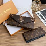 Long Wallet  Card Bag Purse Handbag With Button Buckle