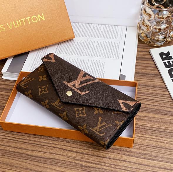 Long Wallet  Card Bag Purse Handbag With Button Buckle