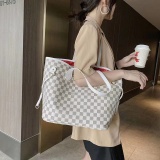 2Pcs Set Fashion Flower Neverfull French One-shoulder Women's Bag Sacoche Hand Bag