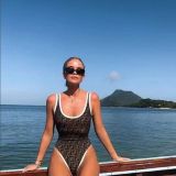 Summer New Luxury Brand Swimsuit Ladies One-piece Swimsuit Letter Printing Ladies Swimsuit