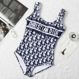 Women Beach Bikini Fashion Full Letter Swimsuit for Female High Waist Bathing Suit Summer