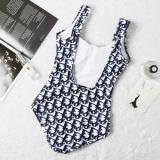 Women Beach Bikini Fashion Full Letter Swimsuit for Female High Waist Bathing Suit Summer