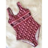 Women Beach Bikini Fashion Full Letter Swimsuit for Female High Waist Bathing Suit Summer