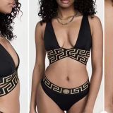 New Women's Deep V Sexy Swimsuit Split Bikini Swimsuit Multicolor Bikini Body Shaping Body