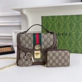 Latest gift box set, fashionable shoulder bag card bag combination, full set of plastic packaging (with box)