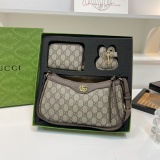 Latest gift box set, fashionable shoulder bag card bag combination, full set of plastic packaging (with box)