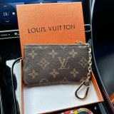 KEY POUCH POCHETTE CLES Designer Fashion Womens Mens Key Ring Zipped Credit Card