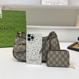 Latest gift box set, fashionable shoulder bag card bag combination, full set of plastic packaging (with box)