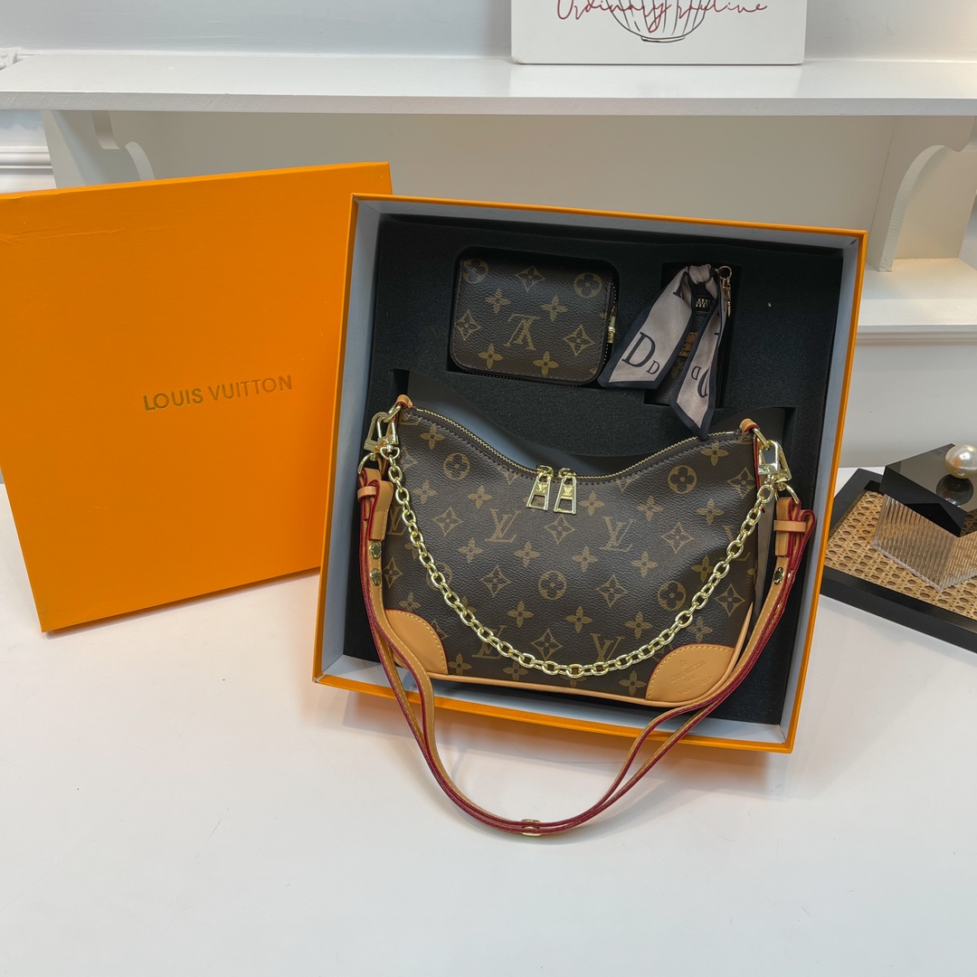 Latest gift box set, fashionable shoulder bag card bag combination, full set of plastic packaging (with box)