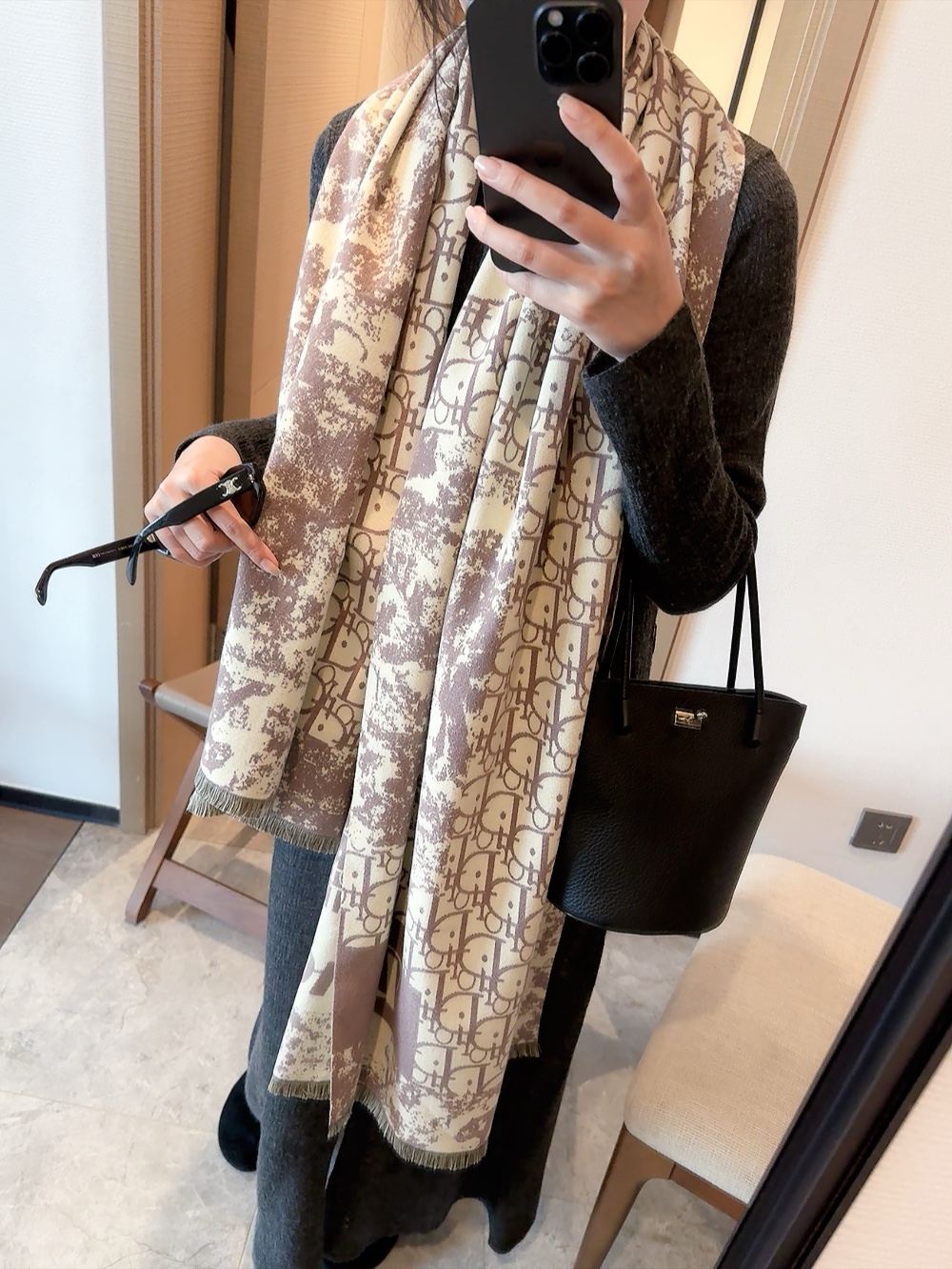 New autumn mid thick scarf, lightweight and soft