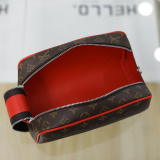 2-piece Set Leather Bag For Women Travel Cosmetic Bag Fashion Beauty Toiletry Organizer Makeup Bag