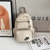 Women Men Canvas Bags Fashion Large Capacity Backbag