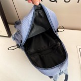 Women Men Canvas Bags Fashion Large Capacity Backbag