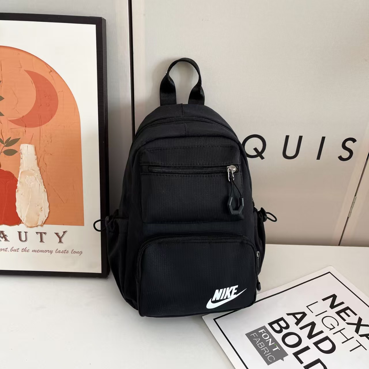 Women Men Canvas Bags Fashion Large Capacity Backbag