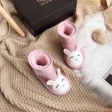 Winter new retro style thick soled fashion simple warm snow boots  baby shoes