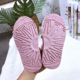 Winter new retro style thick soled fashion simple warm snow boots  baby shoes