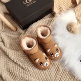 Winter new retro style thick soled fashion simple warm snow boots  baby shoes