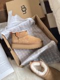 Winter new retro style thick soled fashion simple warm snow boots women's shoes