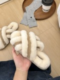 New autumn and winter wool cross slippers