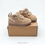 Winter new retro style thick soled fashion simple warm snow boots  kids women's shoes(no box)