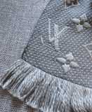 Flower Pattern Thick Imitation Cashmere Knit Scarf Multifunctional Female Scarf Scarf 180*30CM