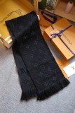 Flower Pattern Thick Imitation Cashmere Knit Scarf Multifunctional Female Scarf Scarf 180*30CM