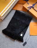 Flower Pattern Thick Imitation Cashmere Knit Scarf Multifunctional Female Scarf Scarf 180*30CM