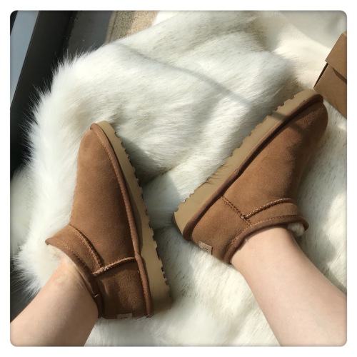 Winter new retro style thick soled fashion simple warm snow boots  kids women's shoes(no box)
