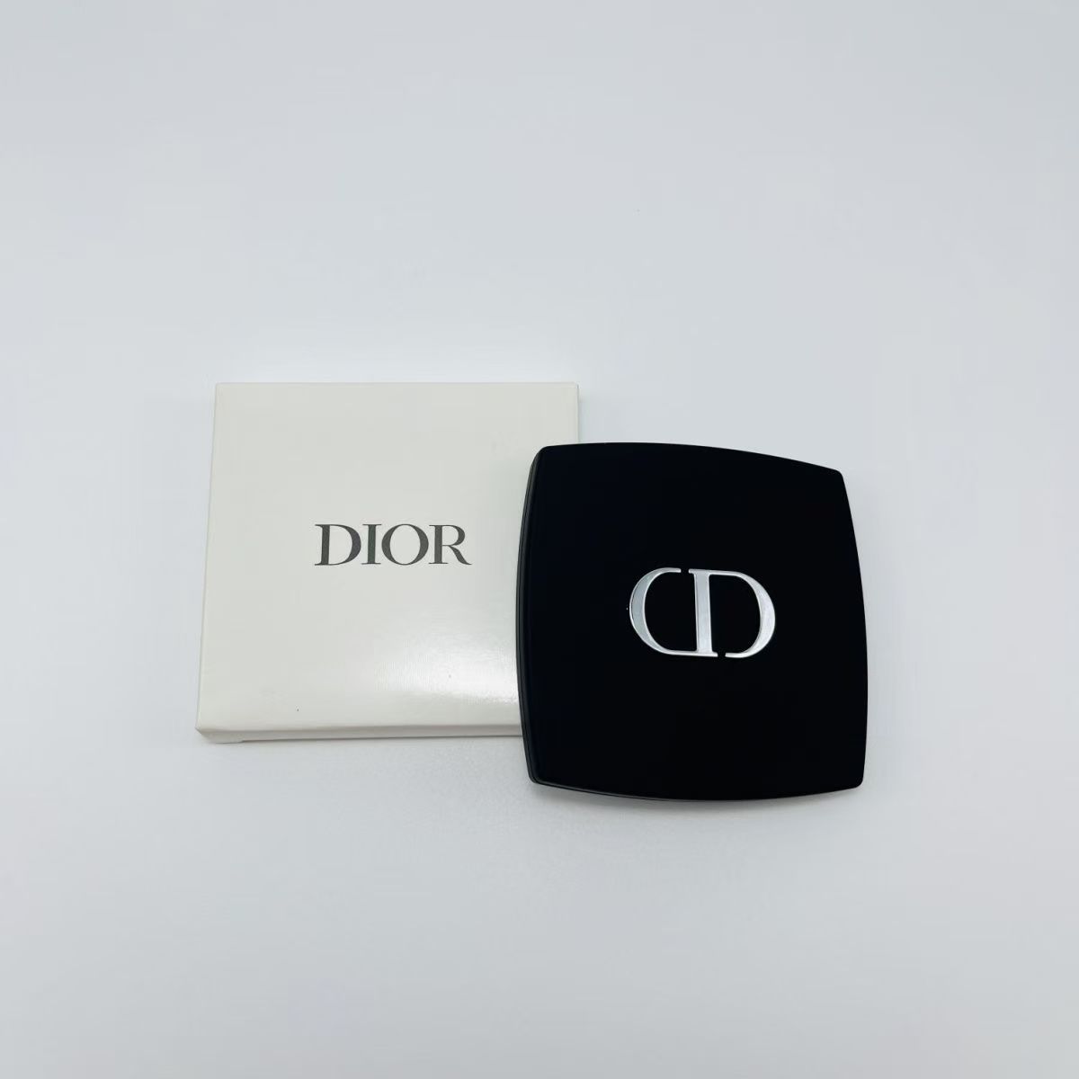 CD frosted square makeup mirror