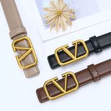 Belt Women's Belt Button PU Belt Fashion Decoration(wide 2.5cm)