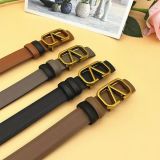 Belt Women's Belt Button PU Belt Fashion Decoration(wide 2.5cm)