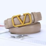 Belt Women's Belt Button PU Belt Fashion Decoration(wide 2.5cm)