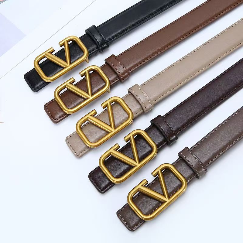 Belt Women's Belt Button PU Belt Fashion Decoration(wide 2.5cm)