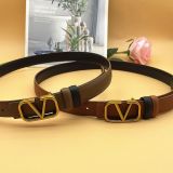 Belt Women's Belt Button PU Belt Fashion Decoration(wide 2.5cm)