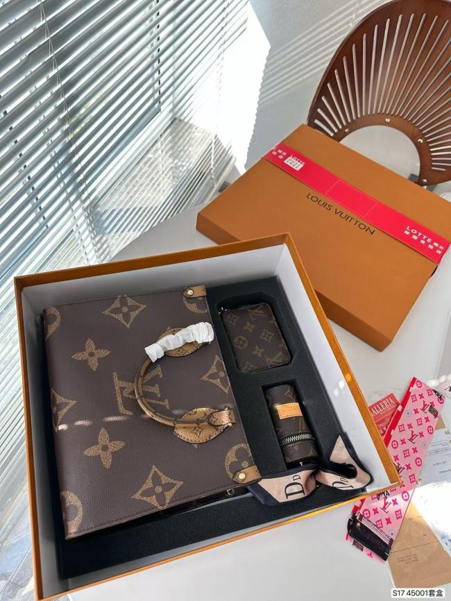 Latest gift box set, fashionable shoulder bag card bag combination, full set of plastic packaging (with box)