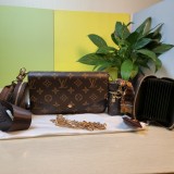 Latest gift box set, fashionable shoulder bag card bag combination, full set of plastic packaging (with box)