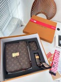 Latest gift box set, fashionable shoulder bag card bag combination, full set of plastic packaging (with box)