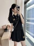 New women's embroidered short sleeved skirt set