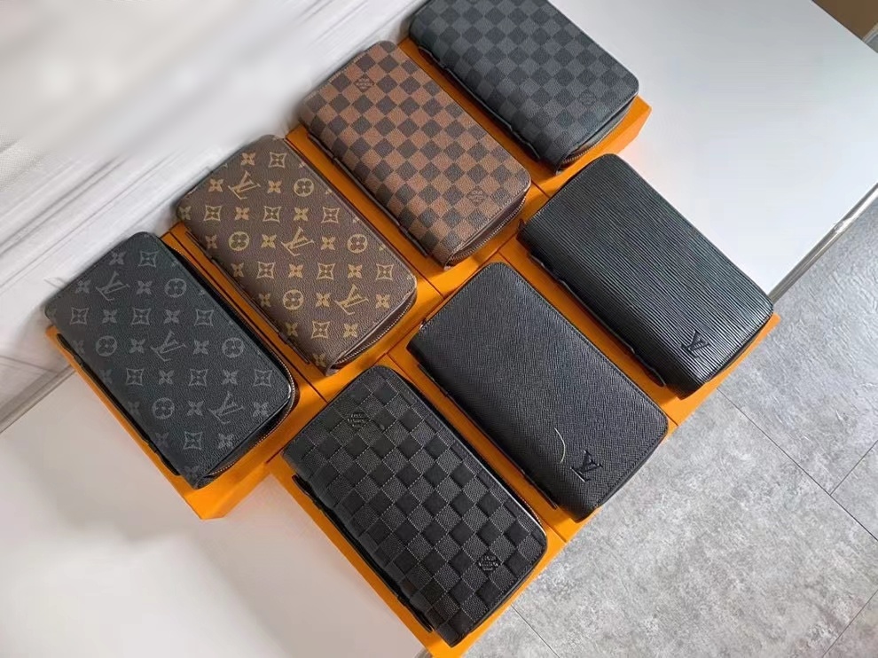 Fashionable Double Zipper Wallet Card Bag (High Quality)