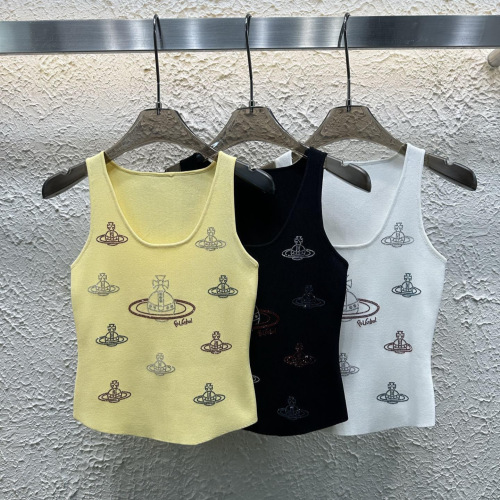 Seasonal New Fashionable Spicy Girl Saturn Hot Diamond U Neck Slimming Curved Bead Tank Top for Women