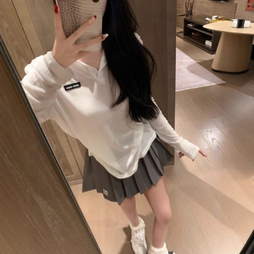 Sunscreen polo collar base shirt