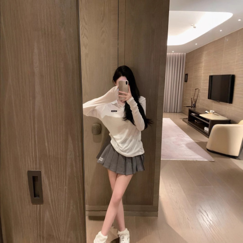 Sunscreen polo collar base shirt