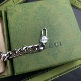 Thai SIlver  Punk Skull Metal Letter Bracelet