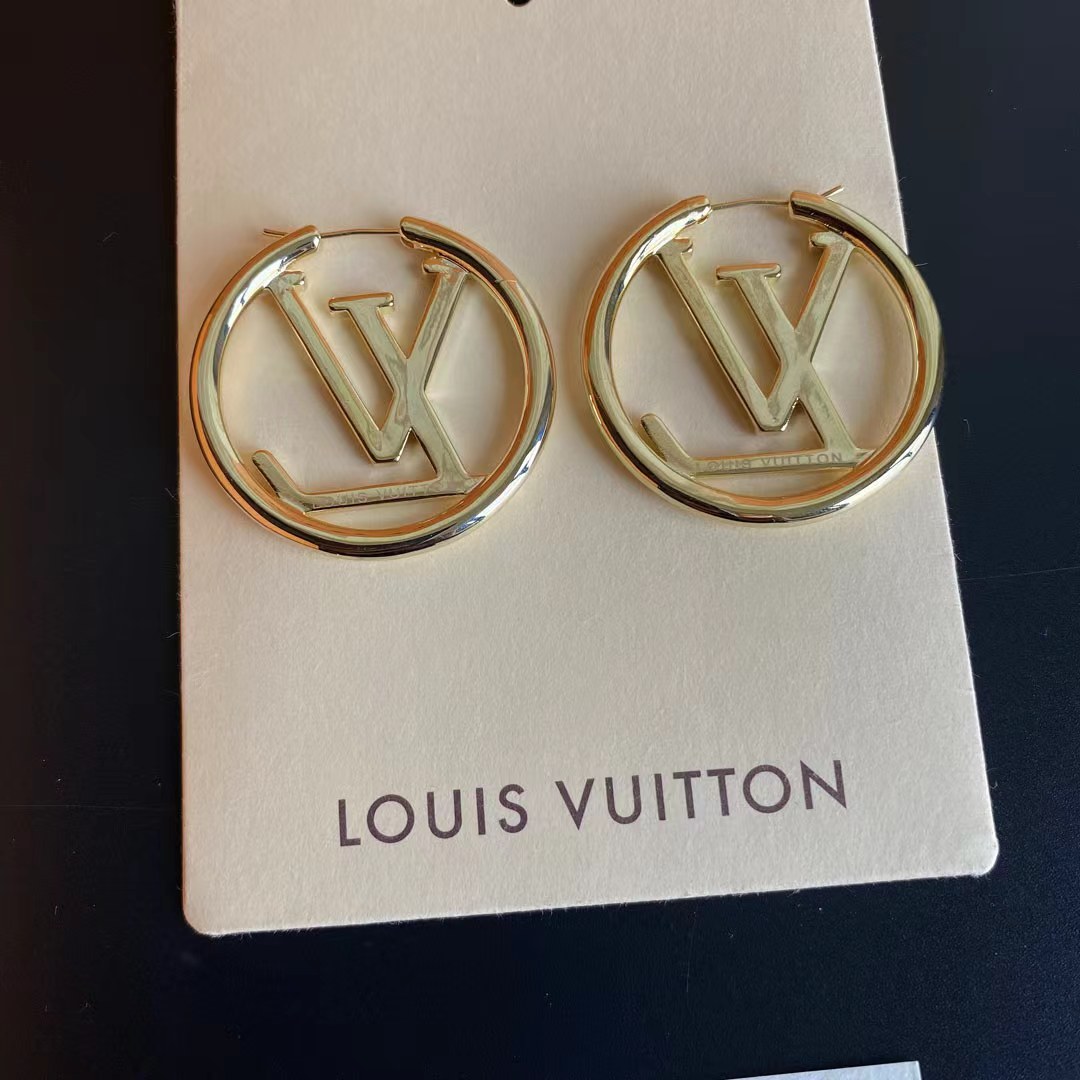Women Classic Earrings Fashion High-quality JewelryLetter Brass Casting Gold Plating Vacuum Fine