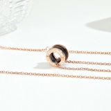 Black ceramic necklace