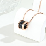 Black ceramic necklace