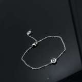 Classic single diamond bracelet