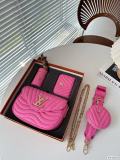 Latest gift box set, fashionable shoulder bag card bag combination, full set of plastic packaging (with box)